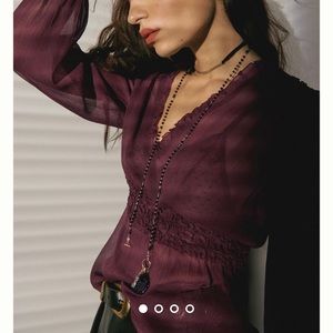 Anthropologie For Ever That Girl Ruffle top